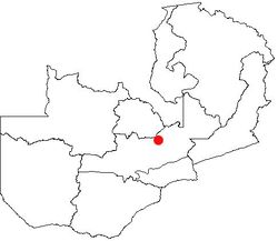 Location in Zambia