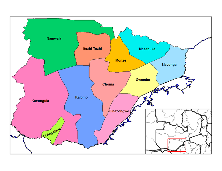 File:Southern Zambia districts.png
